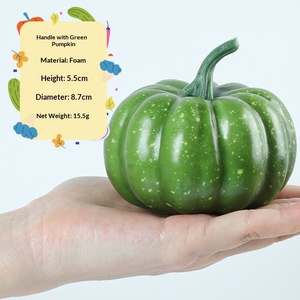 Nouvelle Simulation de Citrouille 2026 avec Modèle de Citrouille en Mousse Jaune Haute Fidélité pour Décoration d'Armoire Domestique - Product Image 5