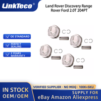 Linkteco 4x Piston et segments de moteur pour Land Rover Discovery Range Rover Ford 2.0T 204PT 2012-2017 AG9Z6108L 40315606 PM010000