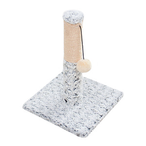 เสาข่วนแมวลายหิมะพร้อมลูกบอล ฐานเชือกป่าน ทนทานสำหรับแมวในบ้านทุกฤดู - Product Image 5