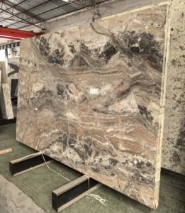 Dalle de pierre naturelle Arabescato Orobico Venice Brown Black Quartzite Lavabo Lavabo Comptoir Escalier Étape Îlot de cuisine - Product Image 6