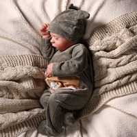 Boneka Bayi Reborn 18 Inci, Mirip Asli, Bahan Vinyl Lembut, Boneka Bayi Baru Lahir Realistis, Mainan untuk Anak, Hadiah, Grosir, Custom