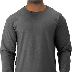 High Quality Men's Soft comfortable Cotton Dri-Power Long Sleeve T-Shirt