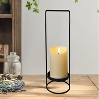 Porte-bougie en métal pour la décoration de la maison, lanternes de table pour les occasions de mariage et festives comme Noël et Pâques