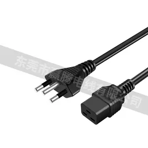 Brazil NBR14136 Plug Power Cables IEC320 C13 AC Power Cord Brazilian 3 Pin Plug Power Cable 3x0.75mm 1.5meter