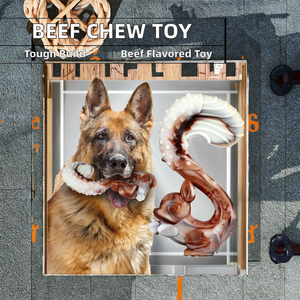 Juguete Masticable para Perros con Sabor a Carne de Res Real, Ecológico, Indestructible, de Nailon, para Limpieza Dental, Nuevo Diseño para Gatos y Perros - Product Image 2