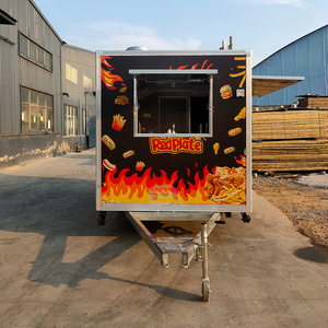 Chariot de Snacks Classique Amovible, Chariot Mobile pour Pommes de Terre Cuites et Glaces avec Cuisine Complète en Fibre de Verre pour Bonbons et Frites - Product Image 6