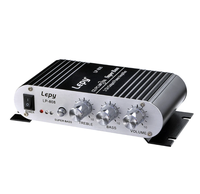 Mini amplificateur audio HiFi, entrée et sortie RCA, amplificateur stéréo 20W*2 avec contrôle des aigus, des basses et du volume