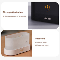 Humidificateur d'air de parfum ultrasonique de feu de parfum d'USB de diffuseur de flamme de ménage
