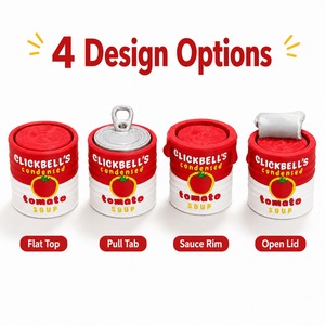 Adorno de Escritorio con Interruptor Mecánico Presionable en Forma de Lata de Sopa de Tomate Impreso en 3D, 4 Estilos, Decoración para Oficina y Hogar, Regalo Novedoso - Product Image 2