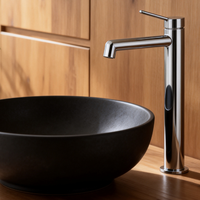 Robinet de douche moderne monotrou sans contact en acier inoxydable 304 avec cartouche céramique pour eau chaude/froide