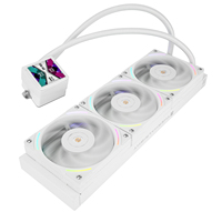 Refroidisseur de processeur liquide AIO Thermalright Frozen Vision 360 WHITE V2 avec écran LCD IPS 2,88 pouces 480x480, pompe 3000 tr/min, ventilateurs TL-K12W