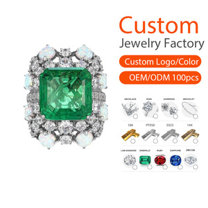 Bague en argent 925 avec zircone - <span class=keywords><strong>Pierre</strong></span> verte et accent <span class=keywords><strong>opale</strong></span>, bague statement pour femme, collier avec douze pierres <span class=keywords><strong>de</strong></span> <span class=keywords><strong>naissance</strong></span>, zircon <span class=keywords><strong>pierre</strong></span> <span class=keywords><strong>de</strong></span> <span class=keywords><strong>naissance</strong></span> - Product Image 1