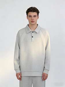 เสื้อแจ็คเก็ตผ้าลูกฟูกขนกระต่ายไซส์ใหญ่สำหรับผู้ชาย สไตล์ลำลอง เสื้อสเวตเตอร์คอวีแบบมีฮู้ดสำหรับฤดูหนาว ปกเสื้อแบบพับได้ ลายหัวใจ - Product Image 2