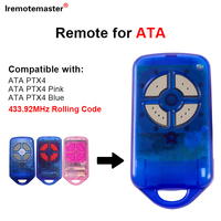 Remplacement ATA PTX4 RTX-4 Securacode Porte de Garage Télécommande 433.92MHz Rolling Code Pour CRX-1 CRX-2