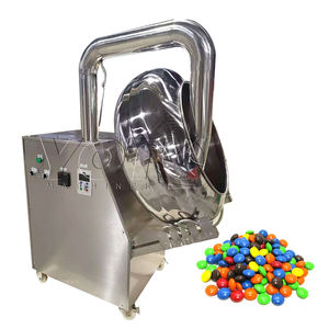 110V/220V 50/60Hz Máquina automática de recubrimiento de bocadillos de maní Máquinas de recubrimiento de dulces de nueces de chocolate - Product Image 1