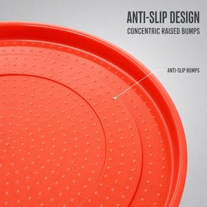 Nuovo Mangiatoia per Pulcini in PP, Vassoio Rosso in Plastica per Alimentazione Uccelli con Punti Antiscivolo - Product Image 3