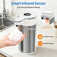 Distributeur automatique de savon liquide sans contact, rechargeable par USB, intelligent, mural, pour salle de bain, cuisine, savon à vaisselle