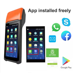 New PDA Android cầm tay máy nhận vé nhỏ Máy in <span class=keywords><strong>POS</strong></span> thiết bị đầu cuối hỗ trợ loyverse - Product Image 4