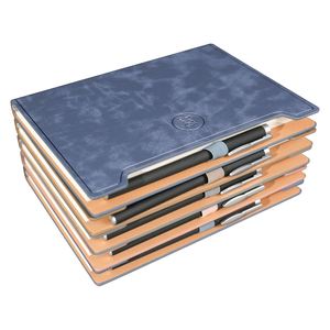 Carnet de notes professionnel haut de gamme en cuir PU A5/B5/A6 avec porte-stylo, reliure cousue, 100 feuilles, couleur personnalisable pour le bureau/l'école - Product Image 2