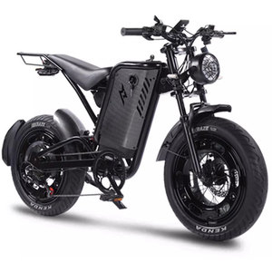 Vélo Électrique Tout-Terrain Rétro à Pneus Larges Noir Samurai, Vélo de Montagne Assisté par Batterie au Lithium pour le Commerce International - Product Image 5