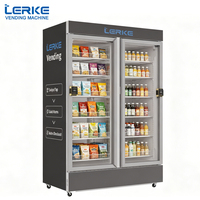 Máquina Expendedora Inteligente Automática Sin Personal de la Marca LERKE, Refrigeración por Compresor para Alimentos Frescos y Snacks, Monitoreo Remoto