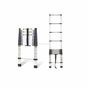 <span class=keywords><strong>Escalera</strong></span> Telescópica Plegable de Aluminio Estable, <span class=keywords><strong>Escalera</strong></span> <span class=keywords><strong>Extensible</strong></span> Telescópica para Uso en Almacenes - Product Image 4