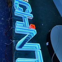 Lettres en acrylique 3D personnalisées avec éclairage LED, étanches IP65, pour les panneaux directionnels de voitures et d'entreprises