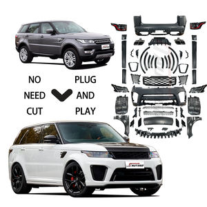 Kit de carrosserie de conversion pour Range <span class=keywords><strong>Rover</strong></span> <span class=keywords><strong>Sport</strong></span> 2014-2017, mise à niveau vers le style <span class=keywords><strong>SVR</strong></span> 2020, ensemble de pare-chocs avec feux de garde-boue - Product Image 1