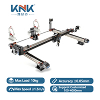 Module de mouvement linéaire à entraînement par courroie KNK XY à axes croisés pour pulvérisation, découpe et distribution par mouvement alternatif