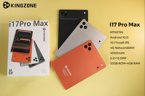 Nueva Tablet KINGZONE I17 Pro de 10.1 Pulgadas, 32GB, Batería de 4000 mAh, Doble SIM, WiFi, Tablet Android Original con Teclado - Product Image 1