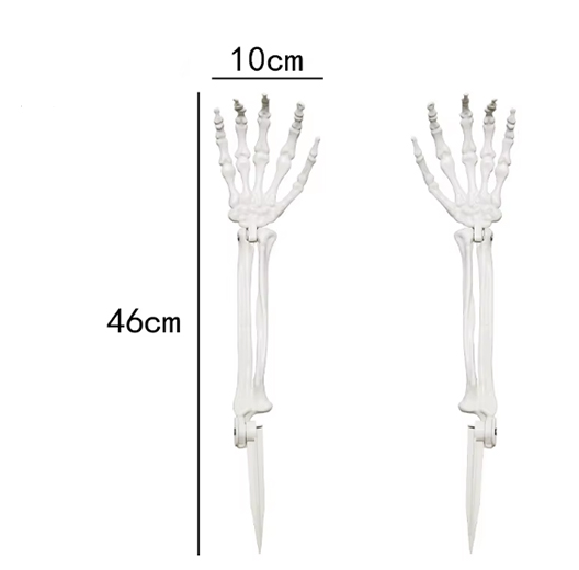 White ghost hand pair (left and right hand)