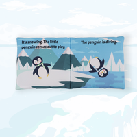 Livre en tissu doux avec logo personnalisé pour l'apprentissage précoce, jouet éducatif sensoriel pour bébé
