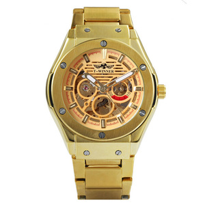 Winner Watch Men promozionale Full Stainless Steel Skeleton Auto Mechanical Watch Self-Wind orologio da uomo - Product Image 1