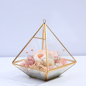 Nuovo stile di modo di vetro del diamante conservato <span class=keywords><strong>fiore</strong></span> casa per il nuovo anno del regalo di natale - Product Image 3
