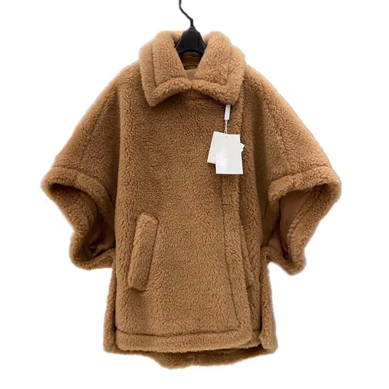 High Quality Handmade Alpaca Wool Teddy Coat For Women Wool Fur Jackets Short Style