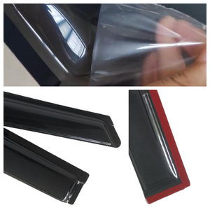 Pare-soleil et déflecteur de vent pour vitres latérales de voiture <span class=keywords><strong>VW</strong></span> <span class=keywords><strong>CADDY</strong></span> 2004-2019 EURO, protection contre la pluie et les rayons du soleil, accessoires à fixation extérieure avec ruban adhésif - Product Image 6