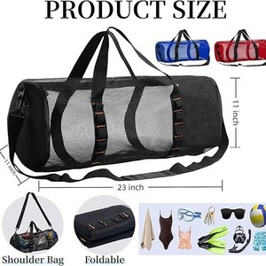 Sac de sport portable 40L en polyester maillé avec chauffage entièrement automatique pour la natation, la gym, les voyages, la plage, le surf et les excursions - Product Image 4