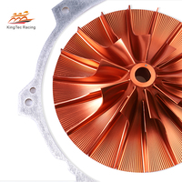 عجلة شاحن توربيني 142 مم 24+PSI معززة ومتوازنة مع فاصل 3.2 مم لمركبات الماء سي دو RXP RXT GTX 300، دافع 68 مم للاستخدام في السباقات