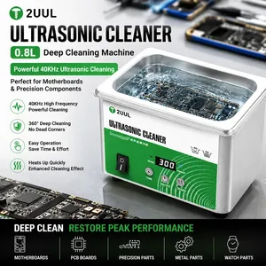 Limpiador Ultrasónico 2UUL SS01 de 0.8L, Máquina de Limpieza de Alta Frecuencia para Reparación de Teléfonos Móviles, Placas Base, Lentes y Herramientas - Product Image 2