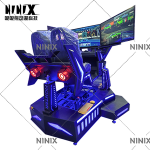 อาร์เคดจำลองการแข่งรถสามหน้าจอ2-Seater เกรดเชิงพาณิชย์เสมือนจริงการควบคุมการขับขี่ที่สมจริงเกมหลายเหรียญ - Product Image 2