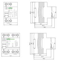 EBASEE Disyuntor de Corriente Residual Tipo B 2P 4P 25/32/40/63A RCCB
