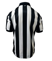 Maillot d'arbitre de football personnalisé à manches longues, uniformes rayés noir et blanc, chemise d'arbitre de football pour hommes et femmes avec drapeau américain