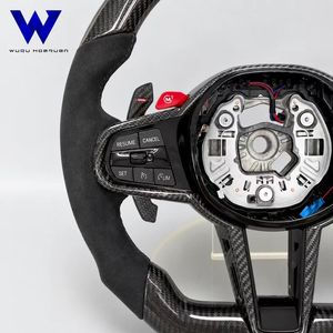 Volante de Fibra de Carbono Forjado y Gamuza para <span class=keywords><strong>BMW</strong></span> Serie 1 2 3 4 5 6 7 X3 X4 X5 X7 M2 M3 M4 M5 <span class=keywords><strong>M8</strong></span> M240i G20 G80 G82 G42 G29 F90 - Product Image 3
