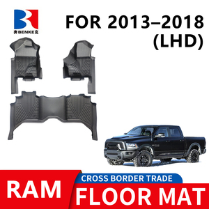 Alfombrillas de Coche 5D Personalizadas de Fábrica, de Goma TPE Ecológica, Impermeables y Antideslizantes, 3 Piezas para Modelos Dodge Ram (LHD) 2013-2018 - Product Image 1
