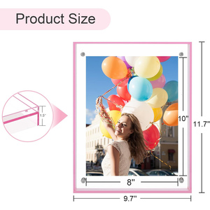 Hot Sale Colorful Acrylic <b>Double</b>-sided Transparent <b>Photo</b> <b>Frame</b> Custom Size for Room Decoration - Product Image 2