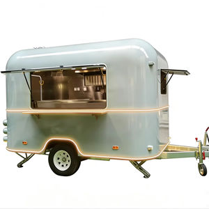 Remolque de Comida Móvil de Acero Inoxidable VIC con Servicio de Dulces y Papas Fritas, Unidad Multifuncional para Exteriores - Product Image 1