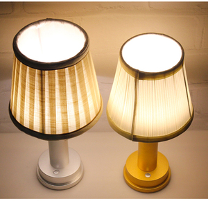 Pin Powered không dây ăn uống Đèn bàn có thể sạc lại pin <span class=keywords><strong>LED</strong></span> nhà hàng ngoài trời có thể sạc lại đèn bàn với vải bóng râm - Product Image 5