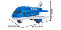 Juguetes de Modelos de Aviones y Autos para Niños, Modelo Inercial, Aviones de Simulación, Juguetes Multifuncionales, 3 Autos Aleatorios, 1 Helicóptero, 6 Señales de Tráfico