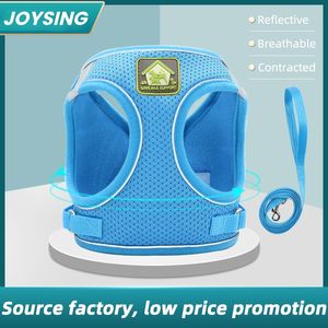 Adjustable Soft Breathable Dog <b>Harness</b> Reflective Polyester Mesh Vest <b>Harness</b> for Dogs <b>Puppy</b> Cat Dog Chest Strap Leash - Product Image 3