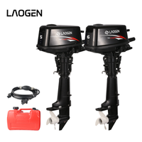 Moteur hors-bord professionnel Laogen, compatible avec le moteur hors-bord Tohatsu M5B, moteur hors-bord 2 temps 5 6cv pour la Russie